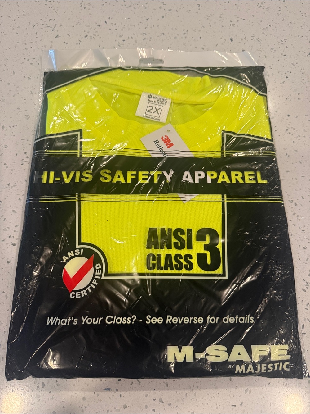 Majestic Hi-Vis Safety Tee - Neon Yellow